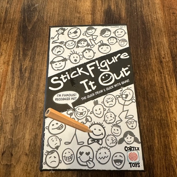Stick Figure It Out Cortex Toys Game Quick Draw & Quick Wits Game - Picture 3 of 6